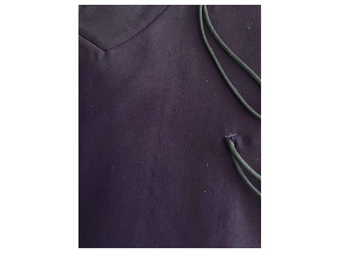 Jean Paul Gaultier Jacke Dunkelviolett Wolle Seide - Ansicht 7