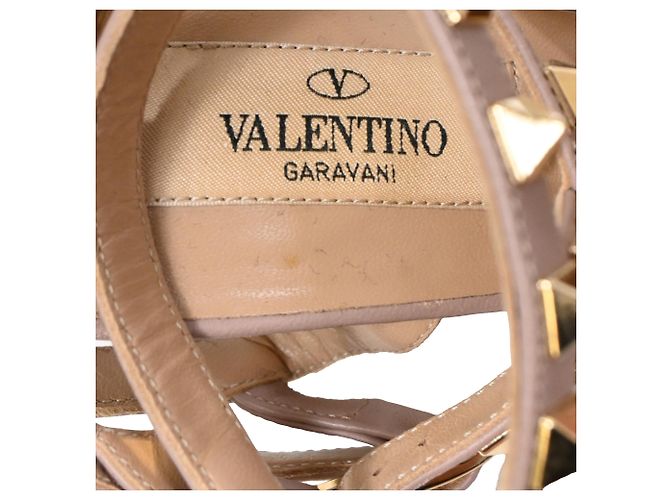 Zapatos Caged Rockstud Valentino Garavani en cuero rosa - vista 7