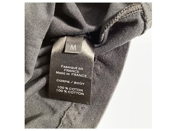 T-shirt a maniche lunghe ricamato Balmain in cotone nero - vista 12