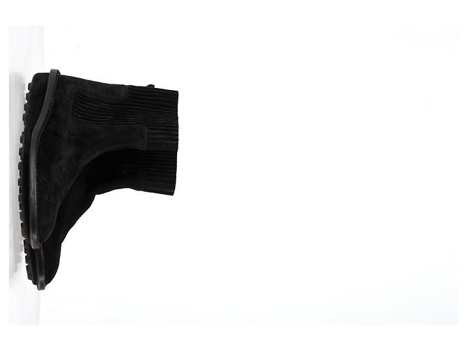 Stivali Chelsea Balenciaga in suede nero - vista 12