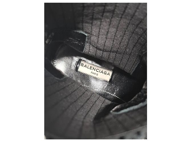 Stivali Chelsea Balenciaga in suede nero - vista 15