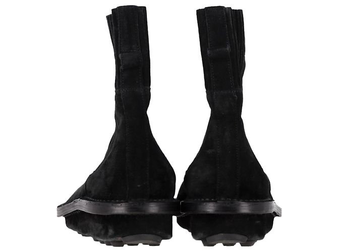 Stivali Chelsea Balenciaga in suede nero - vista 5