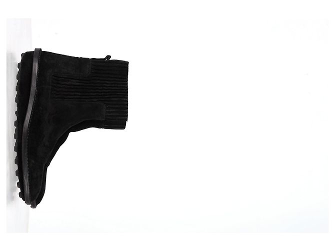 Stivali Chelsea Balenciaga in suede nero - vista 9