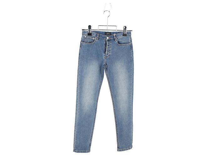 Apc Jeans Slim Fit A.P.C. en denim de algodón azul Azul claro - vista 4