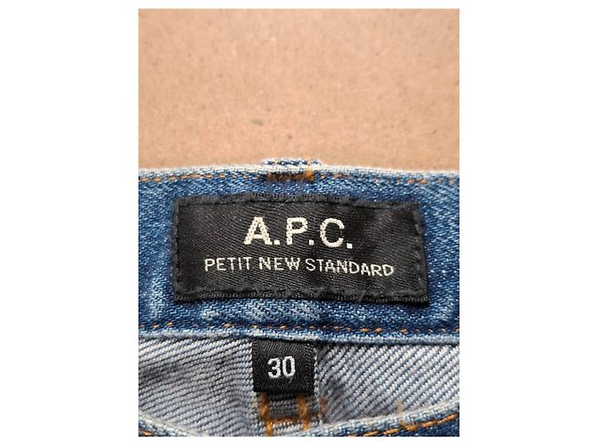 Apc Jeans Slim Fit A.P.C. en denim de algodón azul Azul claro - vista 6