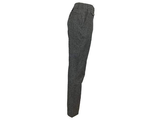 Pantaloni dritti Louis Vuitton in cotone grigio - vista 2