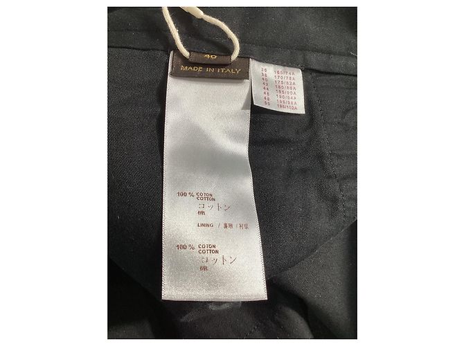 Pantaloni dritti Louis Vuitton in cotone grigio - vista 9