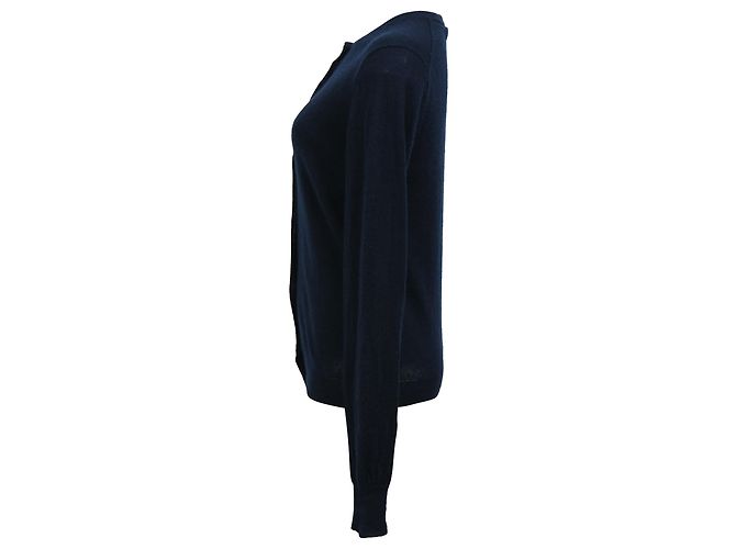 Joseph Knopf-Cardigan aus marineblauer Kaschmirwolle - Ansicht 2