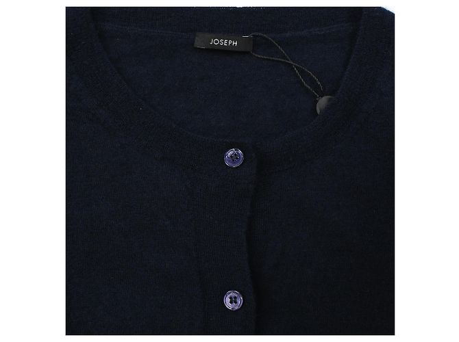 Joseph Knopf-Cardigan aus marineblauer Kaschmirwolle - Ansicht 5