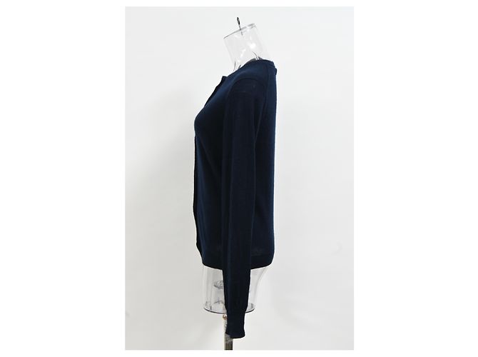 Joseph Knopf-Cardigan aus marineblauer Kaschmirwolle - Ansicht 7