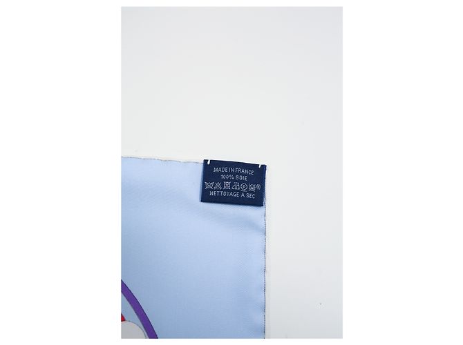 Sciarpa Hermès La Maison des Carrés 90 cm in seta multicolore - vista 4