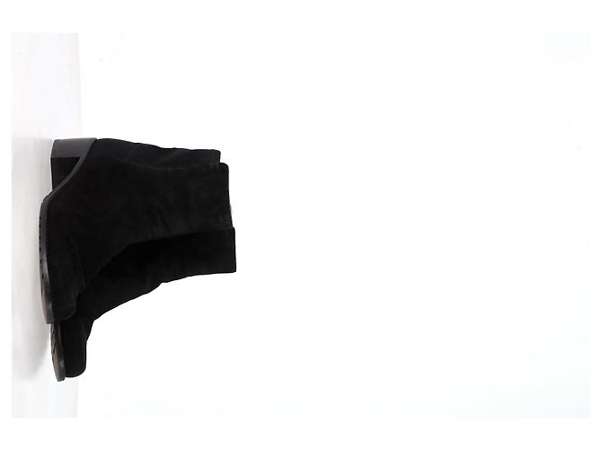 Botines Stuart Weitzman de ante negro - vista 10