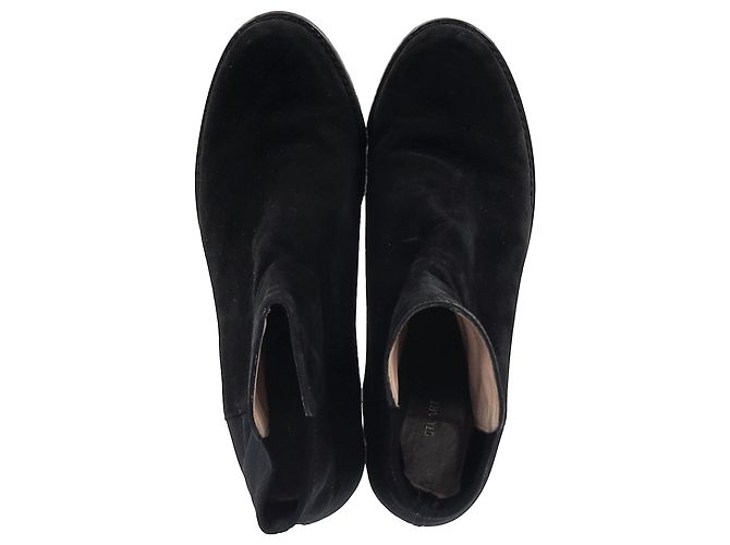 Botines Stuart Weitzman de ante negro - vista 3