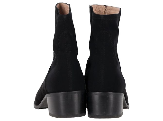Botines Stuart Weitzman de ante negro - vista 5