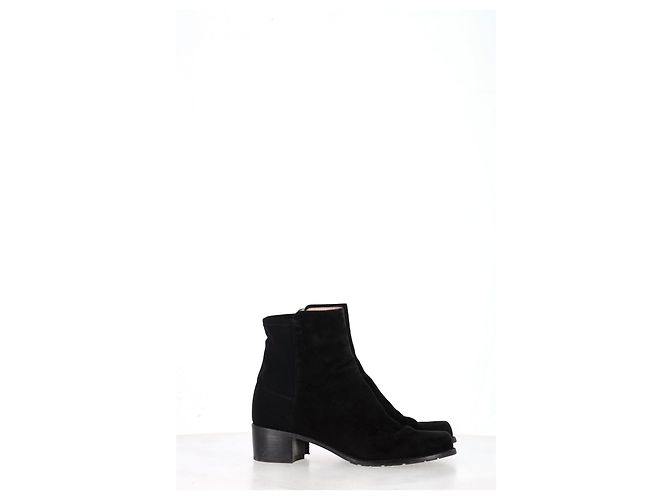 Botines Stuart Weitzman de ante negro - vista 7