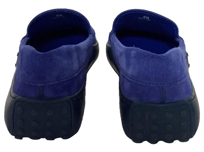 Mocassini Slip-On Tod's in Suede Blu - vista 2