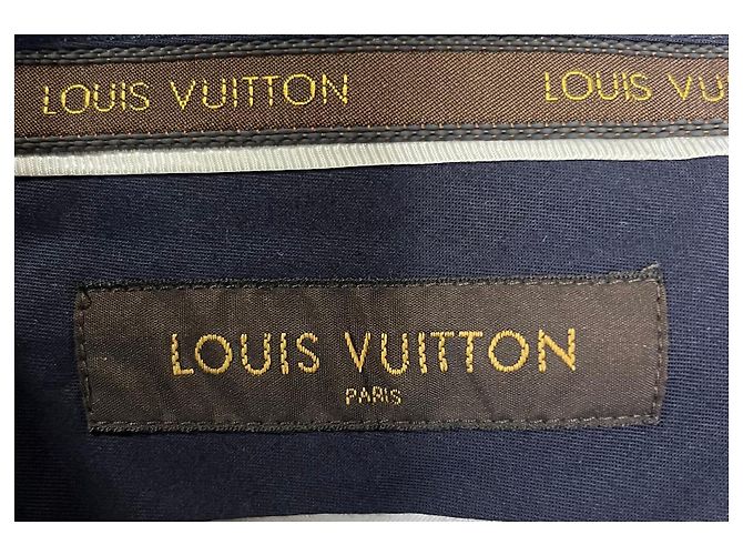 Calças slim em algodão marrom com fivela de logo Louis Vuitton Vermelho - vista 8