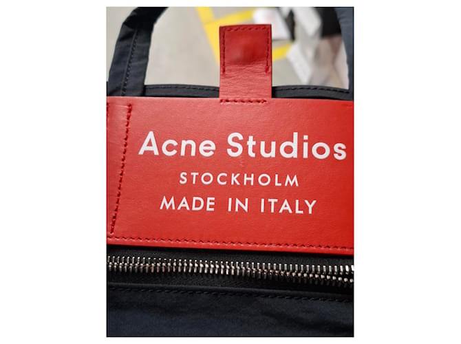 Borsa Baker in cotone nero di Acne Studios - vista 14