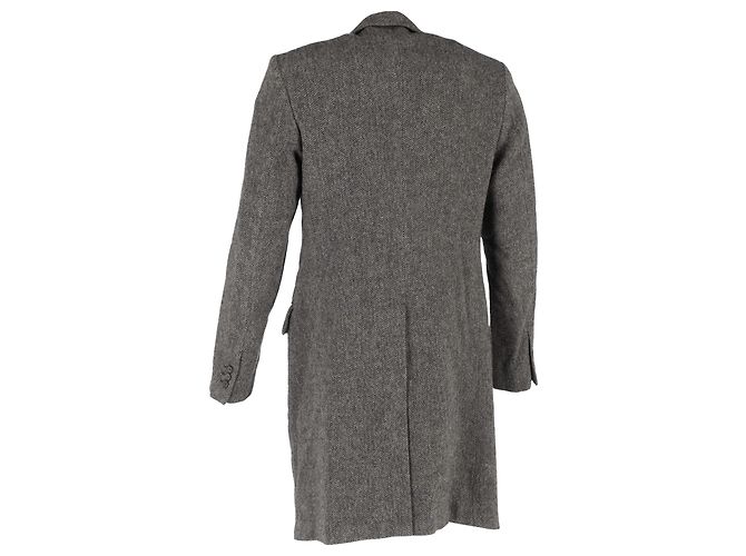 Jil Sander Long Coat in Grey Wool - view 3