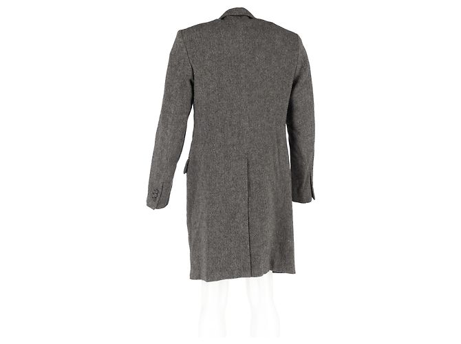 Jil Sander Long Coat in Grey Wool - view 6