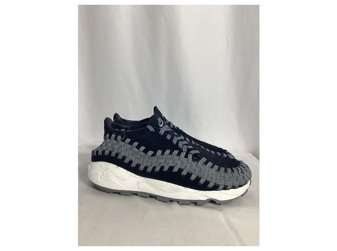 Nike Air Footscape Woven Sneakers aus schwarzem Ponyhaar - Ansicht 10