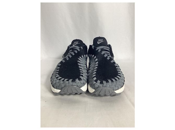 Nike Air Footscape Woven Sneakers aus schwarzem Ponyhaar - Ansicht 11