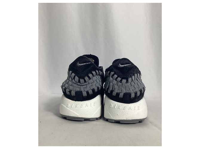 Nike Air Footscape Woven Sneakers aus schwarzem Ponyhaar - Ansicht 12
