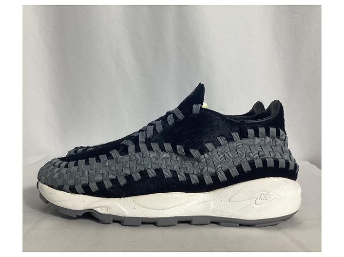 Nike Air Footscape Woven Sneakers aus schwarzem Ponyhaar - Ansicht 13