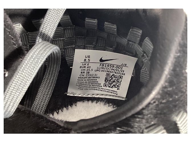 Nike Air Footscape Woven Sneakers aus schwarzem Ponyhaar - Ansicht 18
