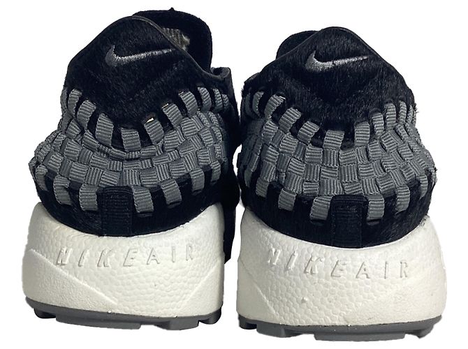 Nike Air Footscape Woven Sneakers aus schwarzem Ponyhaar - Ansicht 3