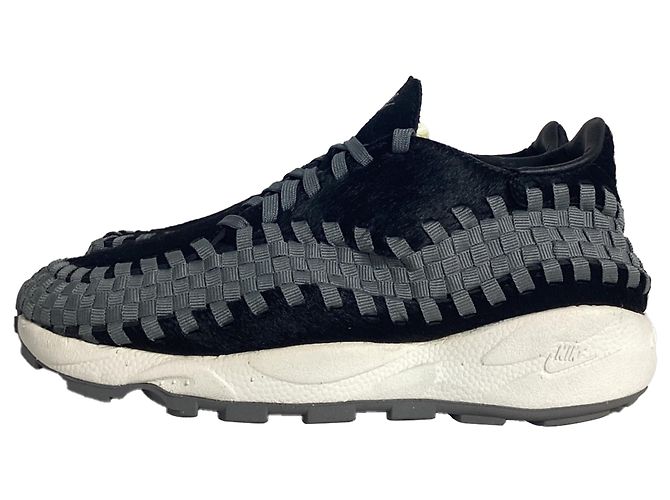Nike Air Footscape Woven Sneakers aus schwarzem Ponyhaar - Ansicht 4