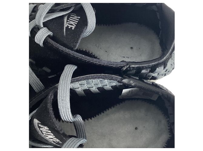 Nike Air Footscape Woven Sneakers aus schwarzem Ponyhaar - Ansicht 7