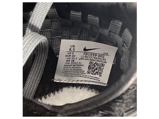 Nike Air Footscape Woven Sneakers aus schwarzem Ponyhaar - Ansicht 9