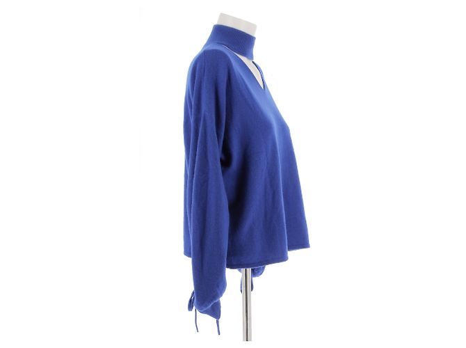 DIANE VON FURSTENBERG Strickwaren T.International S Wolle Blau - Ansicht 3
