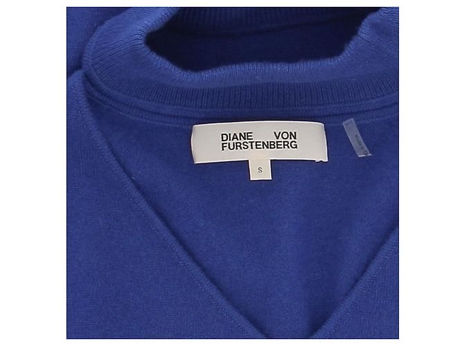 DIANE VON FURSTENBERG Strickwaren T.International S Wolle Blau - Ansicht 5