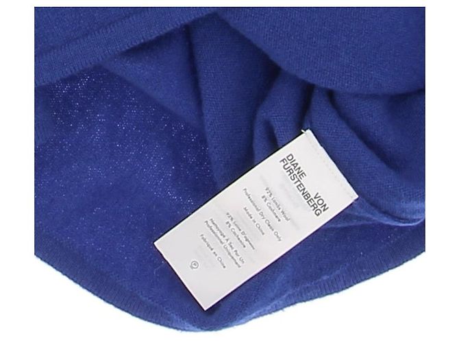 DIANE VON FURSTENBERG Strickwaren T.International S Wolle Blau - Ansicht 6