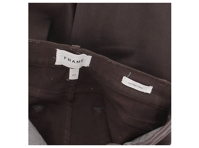 Frame Denim FRAME Jeans T.US 27 Cotone Marrone - vista 5