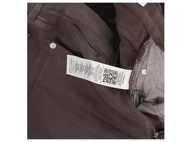 Frame Denim FRAME Jeans T.US 27 Cotone Marrone - vista 6
