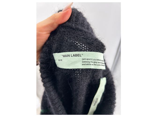 Off White OFF-WHITE Malha T.IT 40 Lã Preto - vista 5