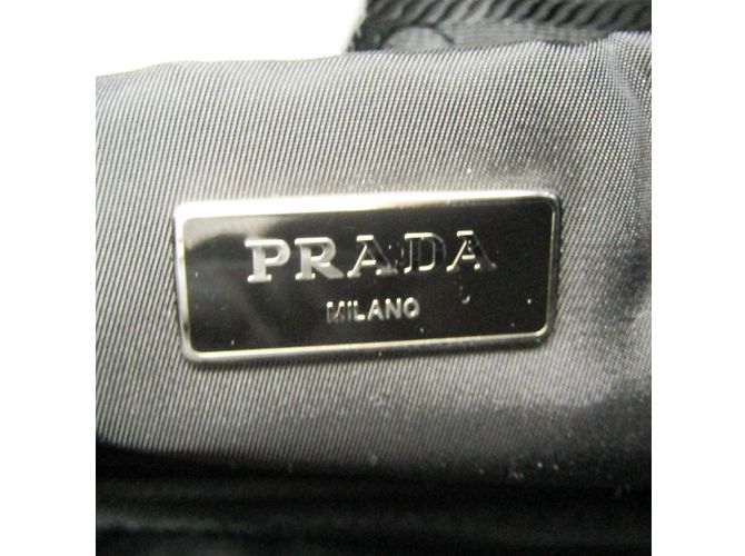 Prada TESSUTO BOMBER 1BG059 Borsa in nylon da donna Nero - vista 10