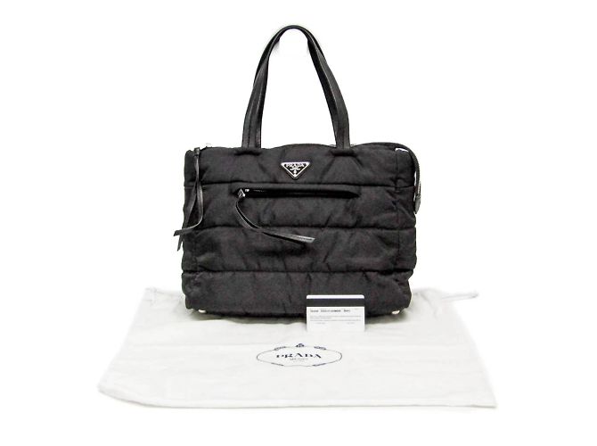 Prada TESSUTO BOMBER 1BG059 Borsa in nylon da donna Nero - vista 2