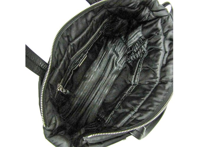 Prada TESSUTO BOMBER 1BG059 Borsa in nylon da donna Nero - vista 4