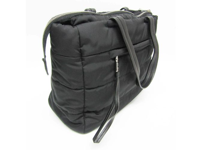 Prada TESSUTO BOMBER 1BG059 Borsa in nylon da donna Nero - vista 6