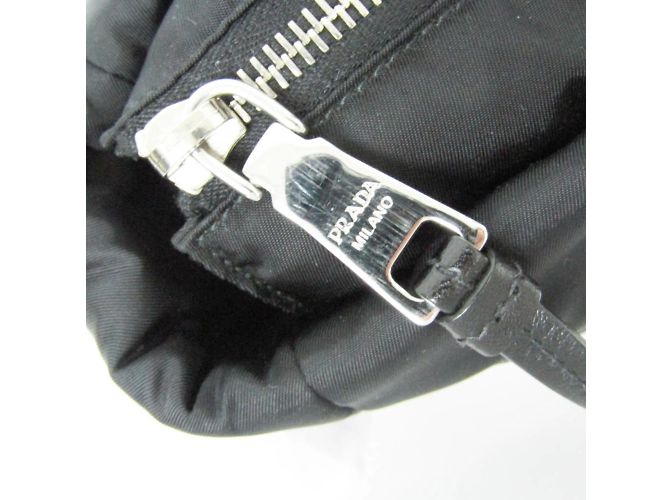 Prada TESSUTO BOMBER 1BG059 Borsa in nylon da donna Nero - vista 7