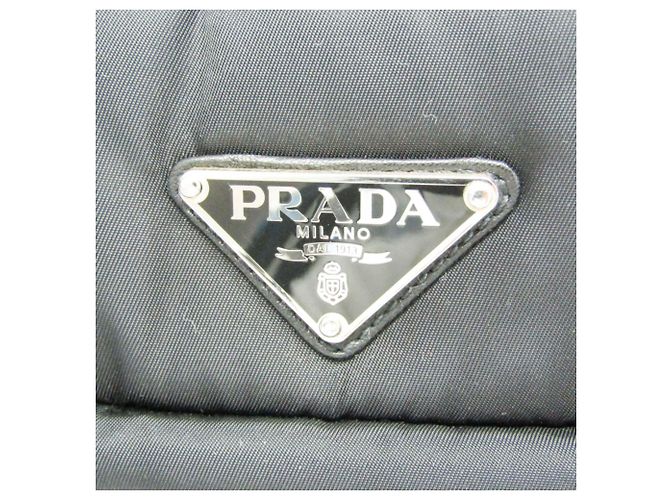 Prada TESSUTO BOMBER 1BG059 Borsa in nylon da donna Nero - vista 8
