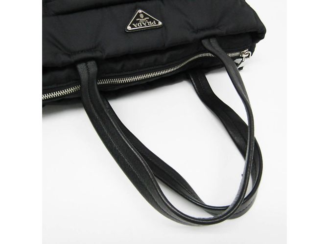 Prada TESSUTO BOMBER 1BG059 Borsa in nylon da donna Nero - vista 9