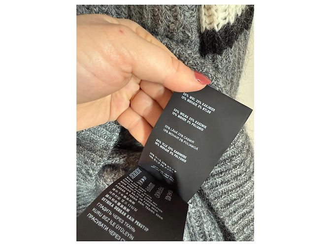 Prada Grey Cashmere Knit Sweater Men - view 7