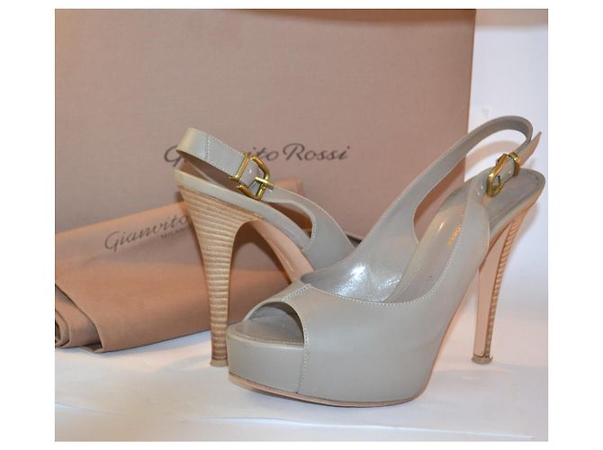 Gianvito Rossi Pumps aus Leder Grau - Ansicht 2