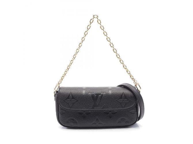 Borsa Louis Vuitton Wallet on Chain Ivy Monogram Empreinte Noir Nero - vista 2