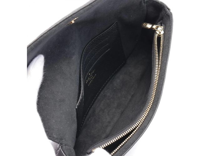 Borsa Louis Vuitton Wallet on Chain Ivy Monogram Empreinte Noir Nero - vista 4